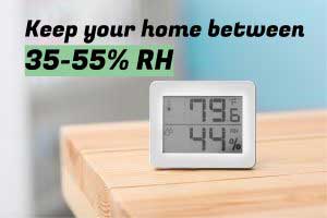 RH levels in home