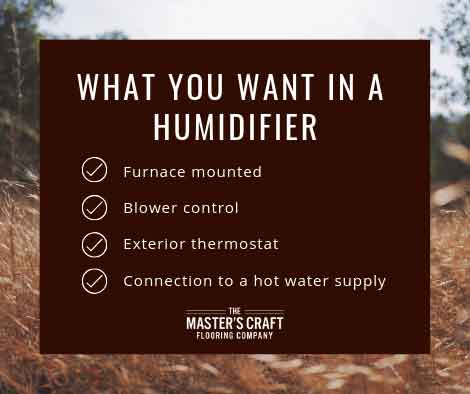 What you want in a humidifier