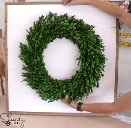 DIY Wreath Wood Decoration