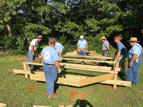 Building a new deck for the Children's Advocacy Center